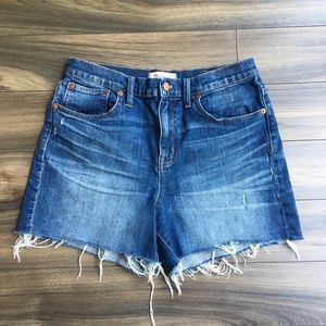 Madewell high-rise denim short